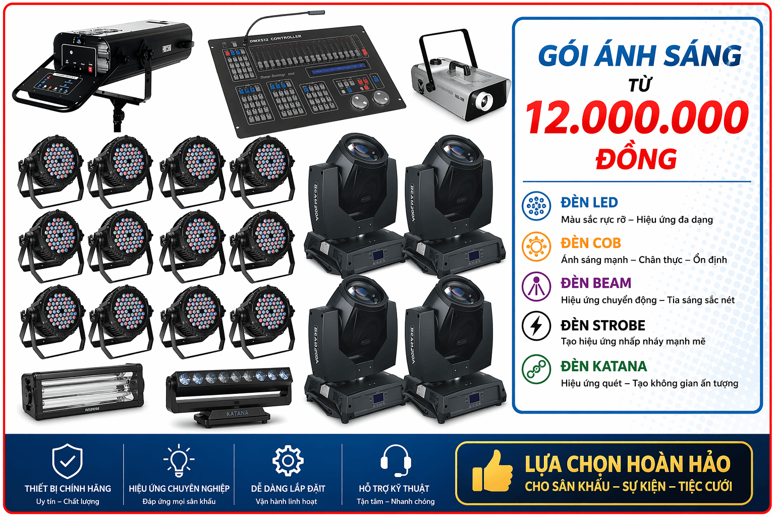 cho thuê ánh sáng sự kiện chuyeenn nghiệp tại tp.hcm
