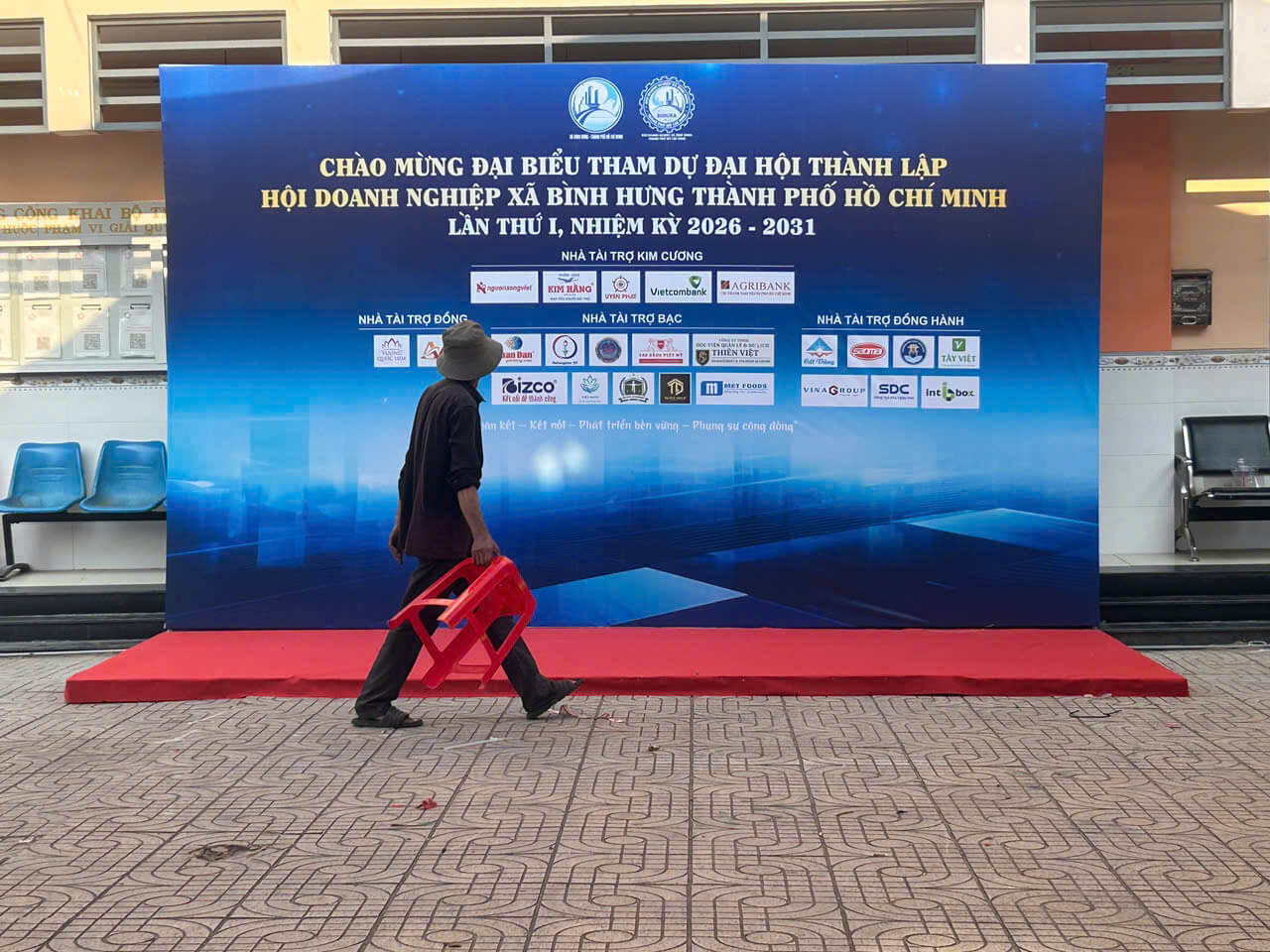 Thi Công Sự Kiện Đại Hội Doanh Nghiệp Xã Bình Hưng Lần Thứ 1 Tại TP.HCM