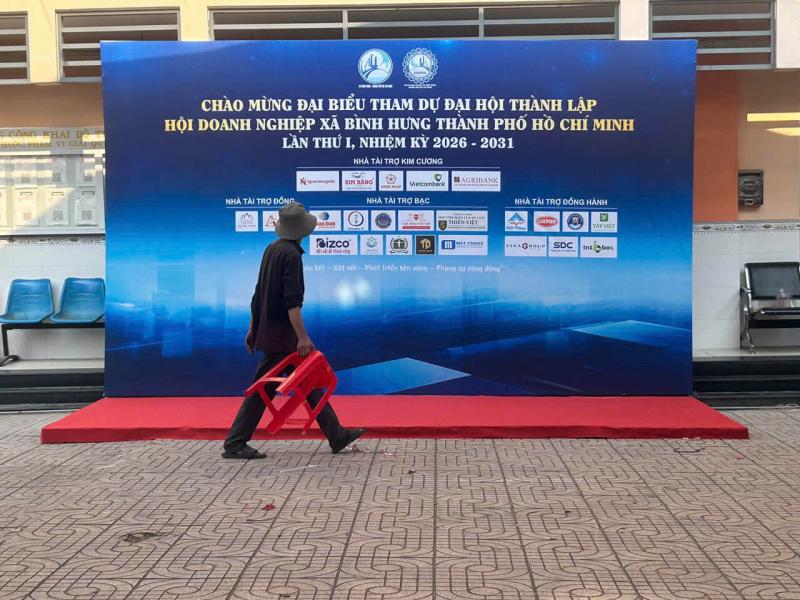 Thi Công Sự Kiện Đại Hội Doanh Nghiệp Xã Bình Hưng Lần Thứ 1 Tại TP.HCM